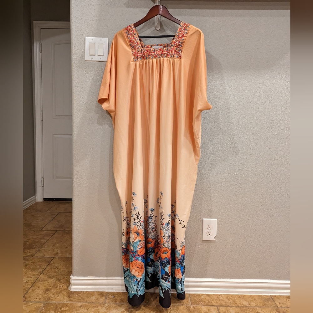 Vintage 60’s Orange Sherbert Caftan! 🧡